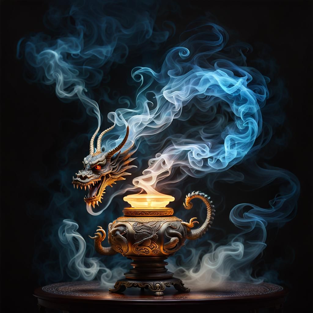 Consulting the wise dragon  by @Exnir26