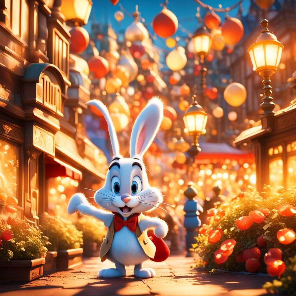 Roger rabbit, Young - AI Generated Artwork - NightCafe Creator