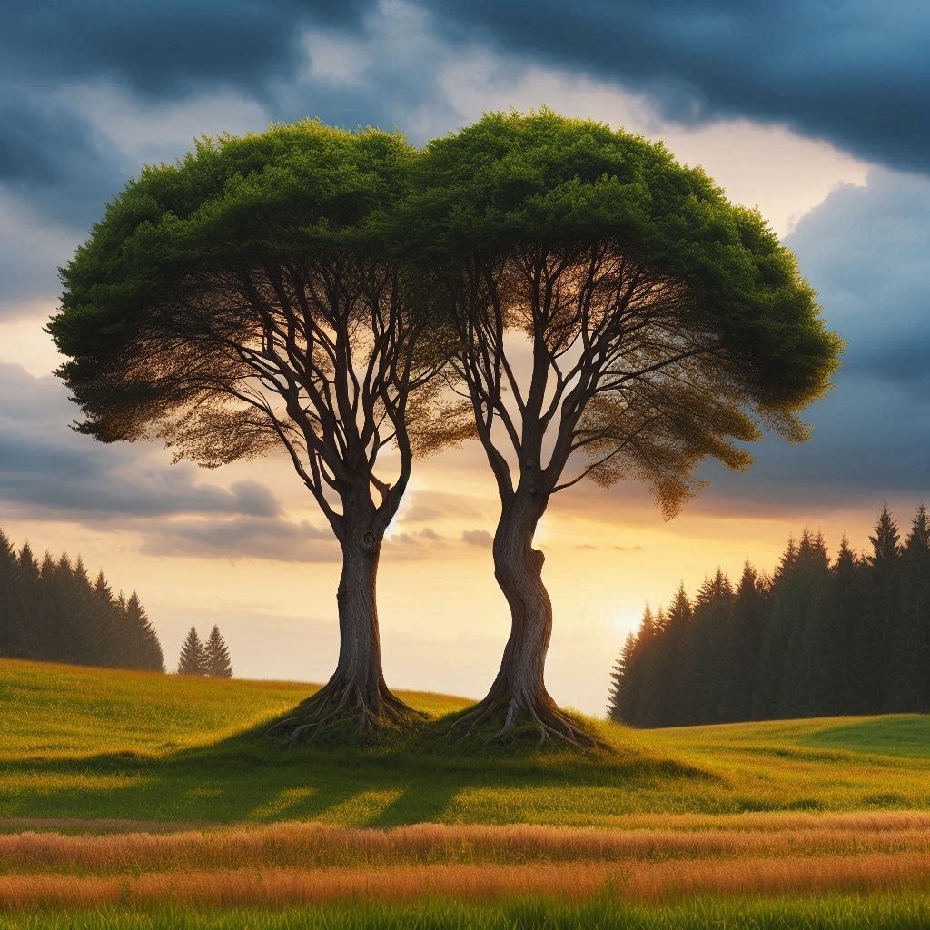 Two trees