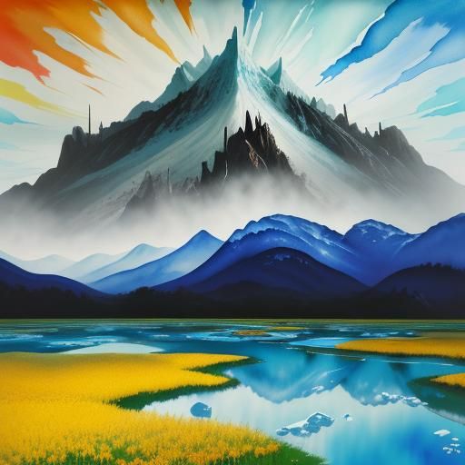 Surreal Ice Cream Storm on the Yellow Brick Road