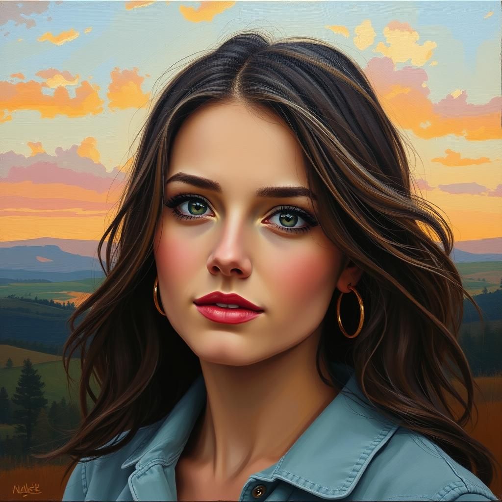 A woman  of the outdoors