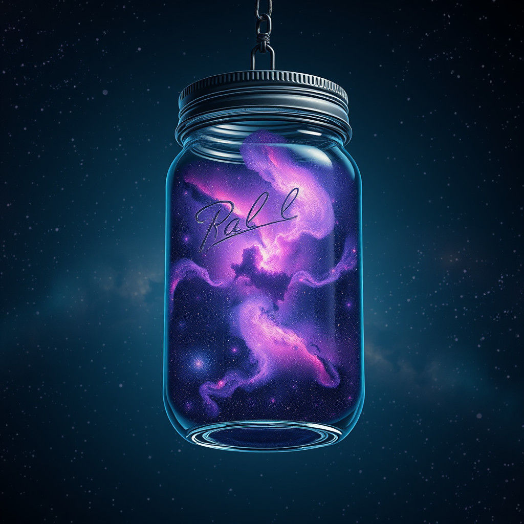 Galaxy in a Jar: Ethereal Cosmos Art