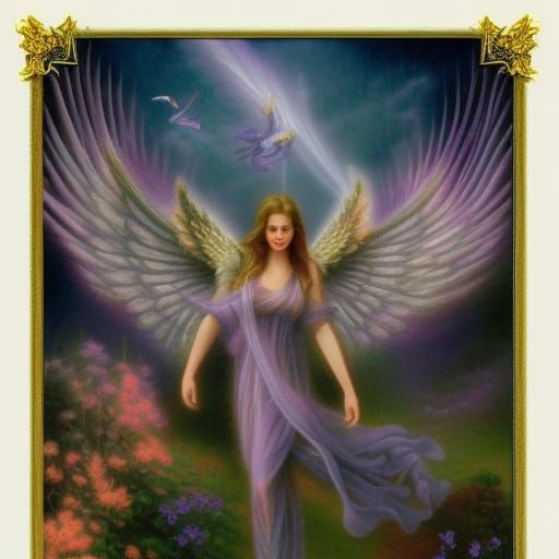 spiritual warfare nature fantasy angel - AI Generated Artwork ...