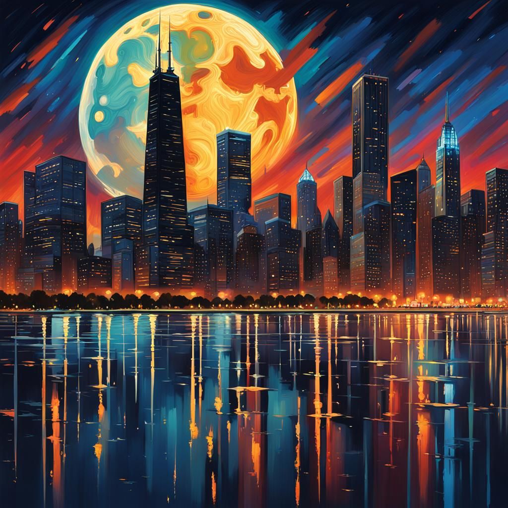 Chicago - AI Generated Artwork - NightCafe Creator