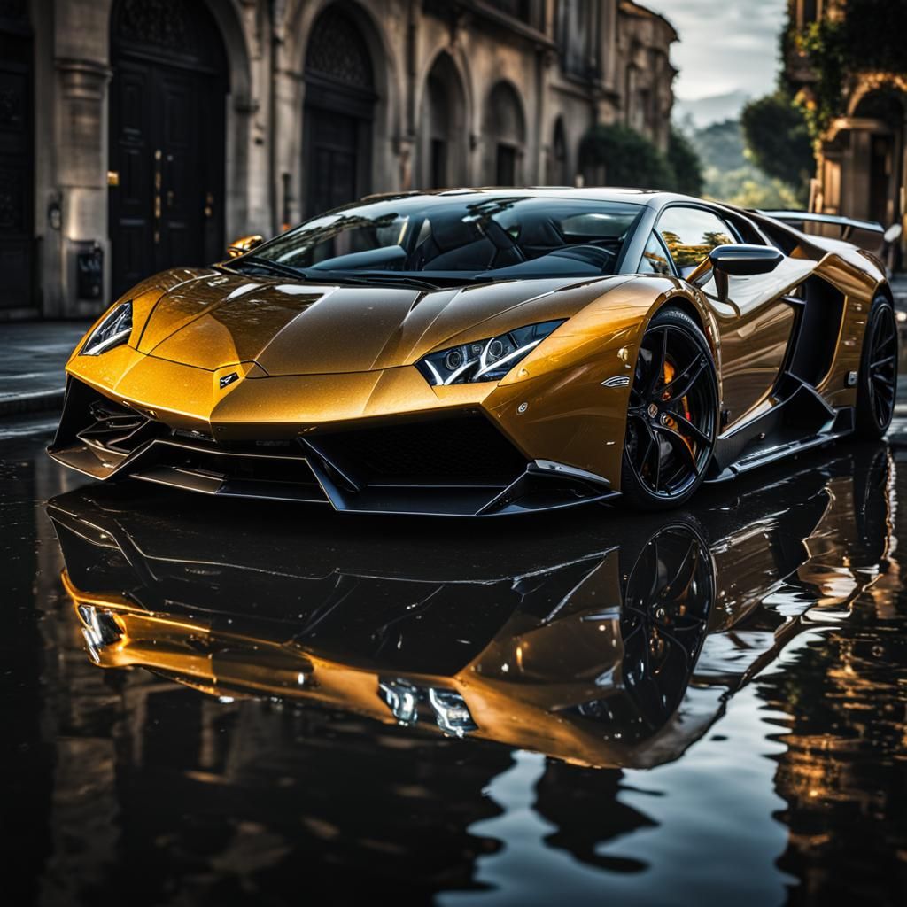 Lamborghini agua - AI Generated Artwork - NightCafe Creator