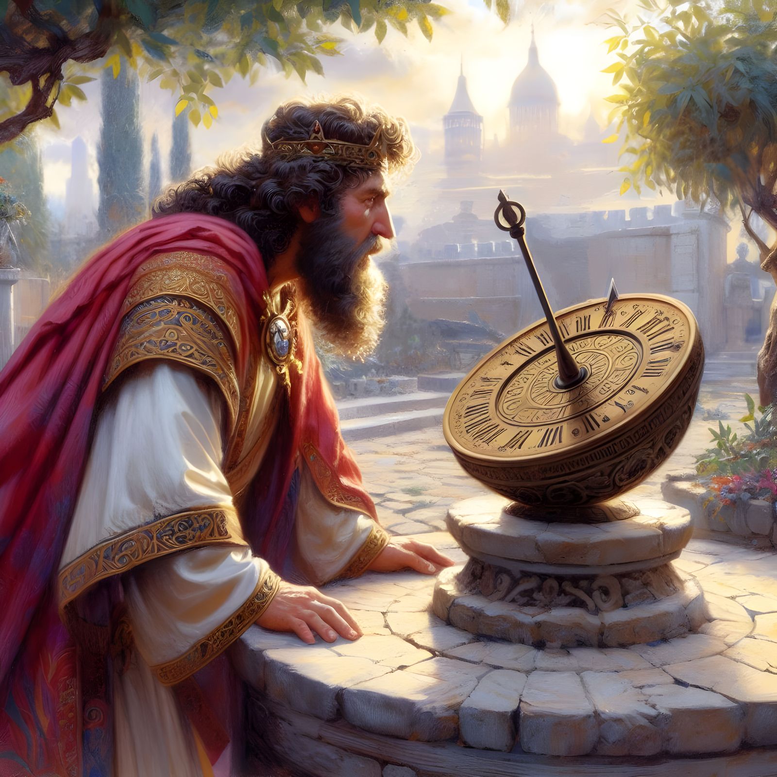 King Hezekiah and the sun dial