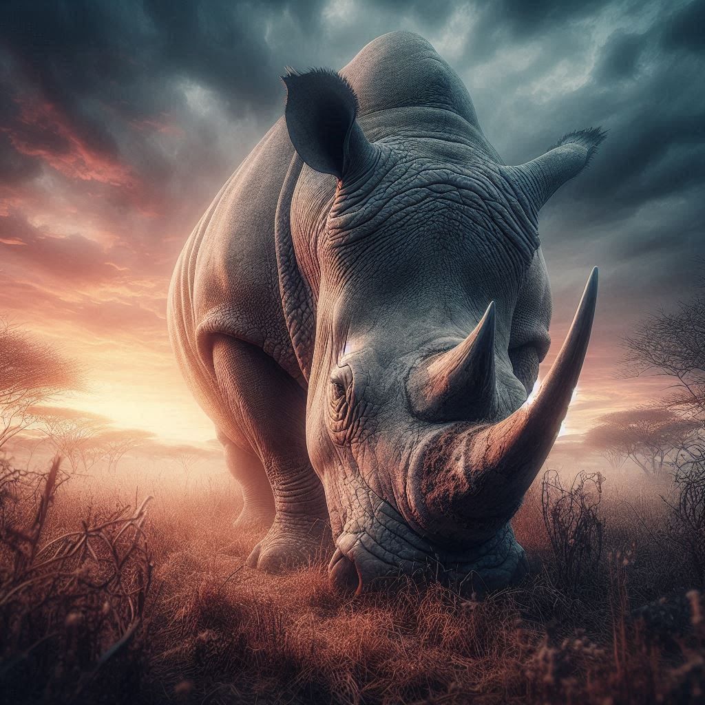 White Rhino Mom  by @Doublecrash