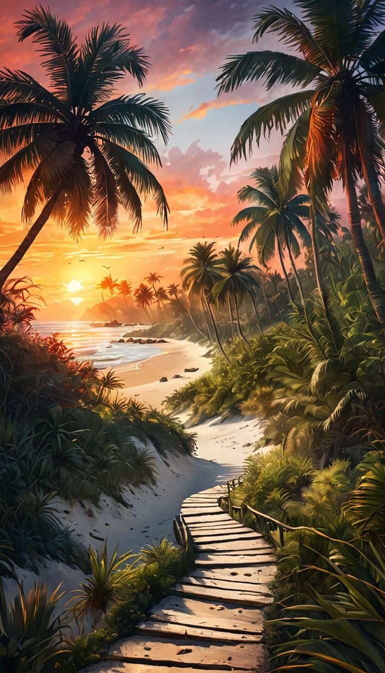 palm island   by @Artdoddler 