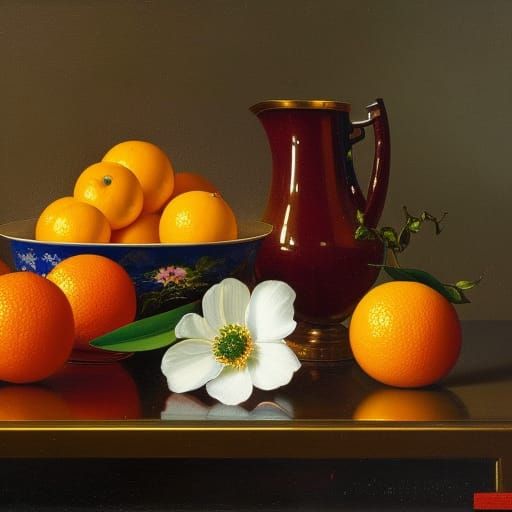 still life with oranges  by @Vaclava