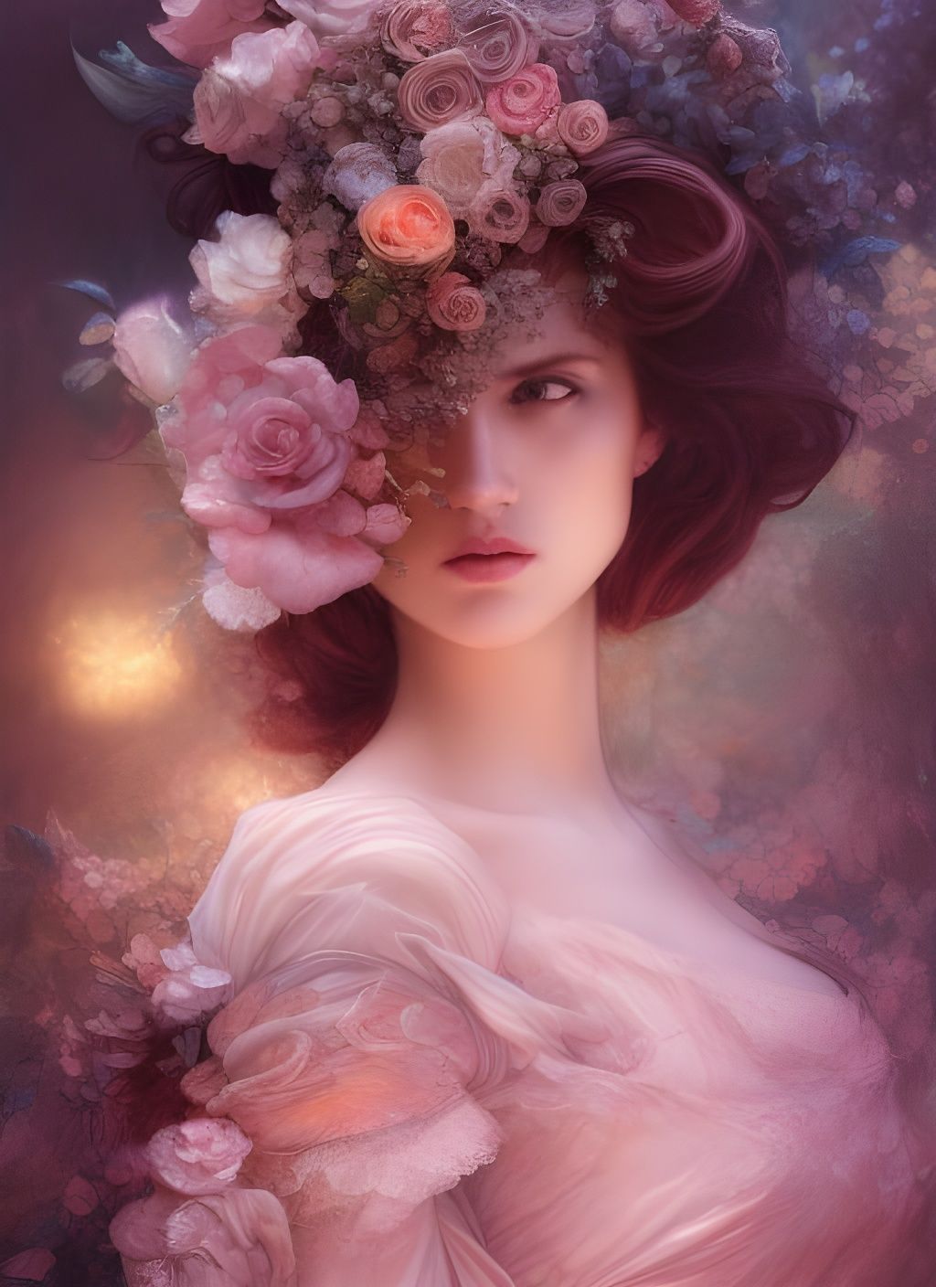 I paint flowers so they will not die AI Generated Artwork NightCafe