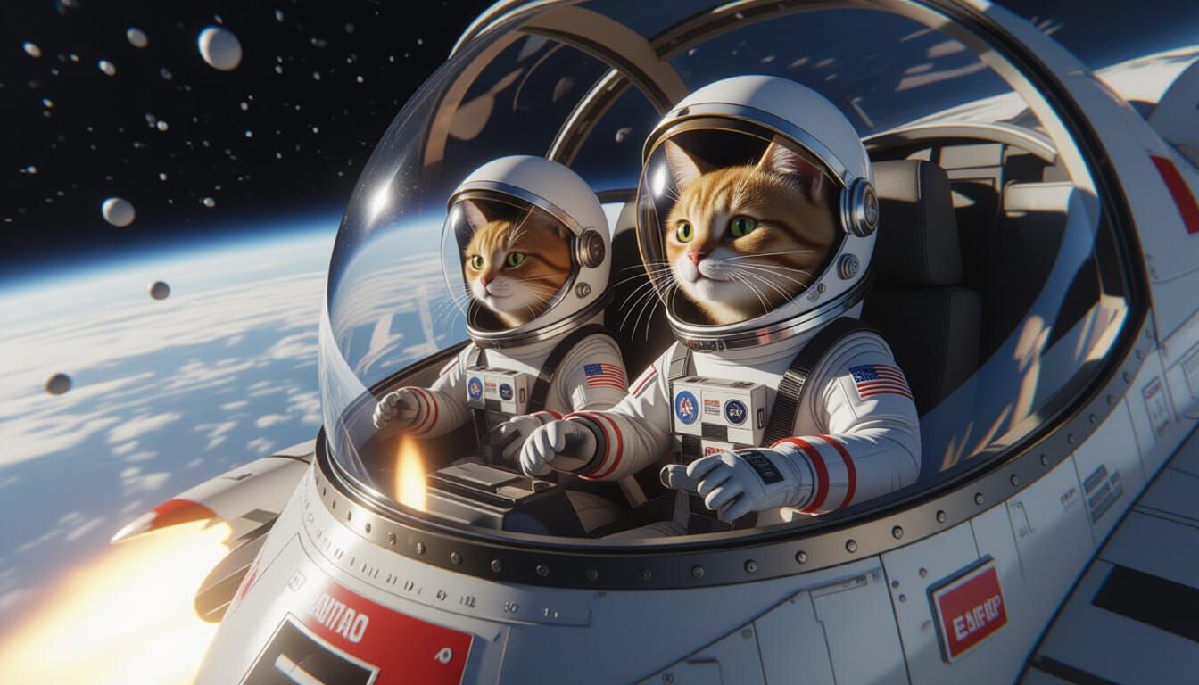 Meowll Systems Go!  by @Stygian Ferryman