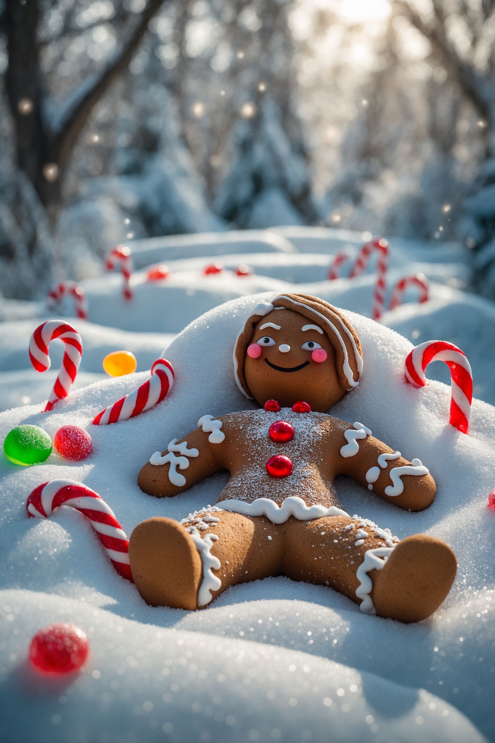 Gingerbread Magic in Winter's Embrace