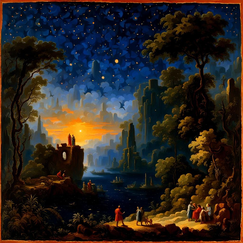 "Islands Lost Under A Deep Night Sky"