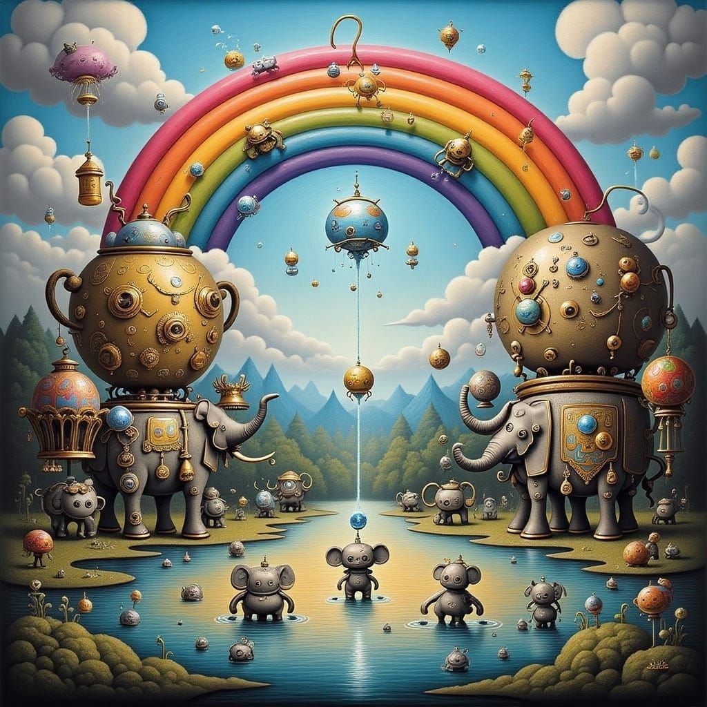 <lora:ELEPHANT TEA:1.0> Rainbow