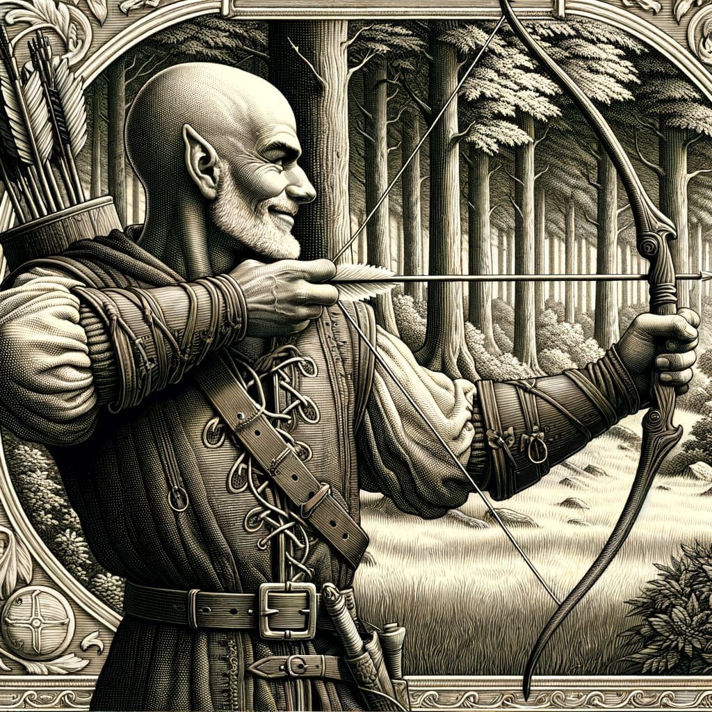 Half-Elf Archer II  by @Tony