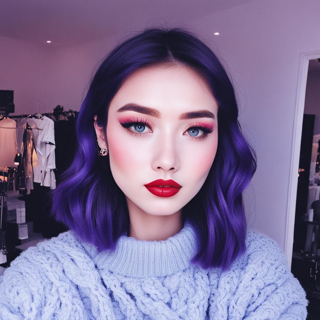 AI Purple Emoji Rendering