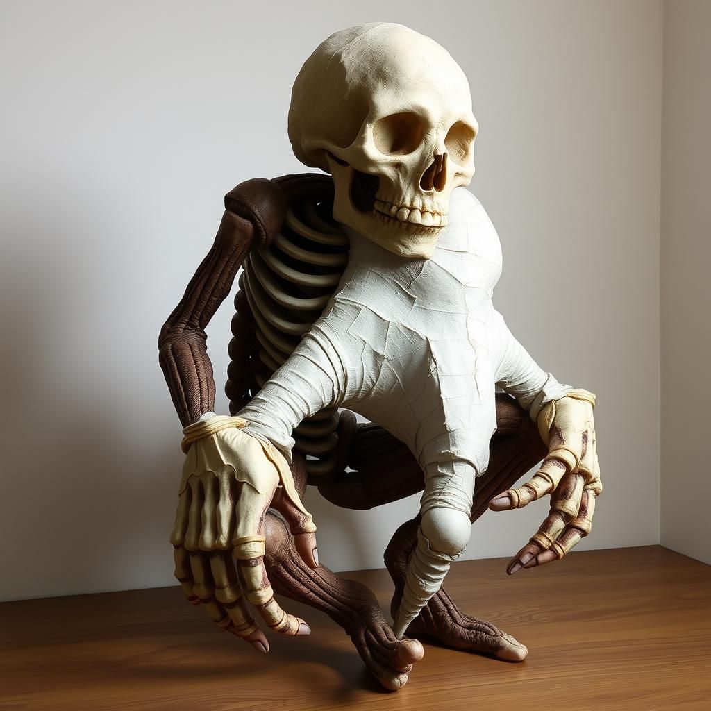 Surreal Distorted Limbs Inspired by Biotech Art