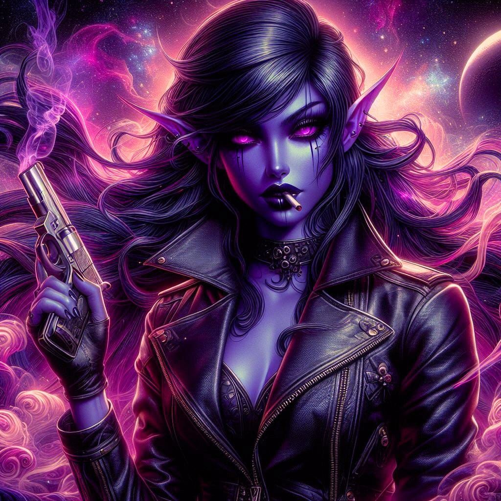 Tribute to my favourite NightCafe elf, CMK 💜  by @Catroline