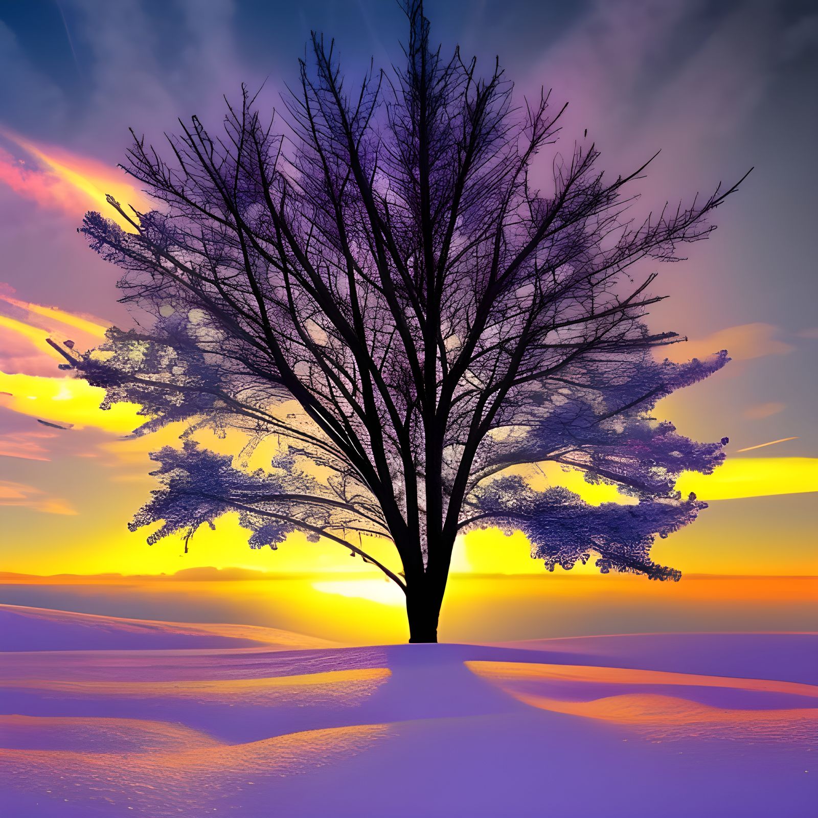 purple tree