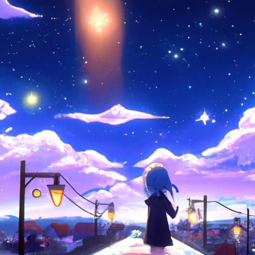 City of stars, are you shining just for me? You never shined so brightly -  AI Generated Artwork - NightCafe Creator