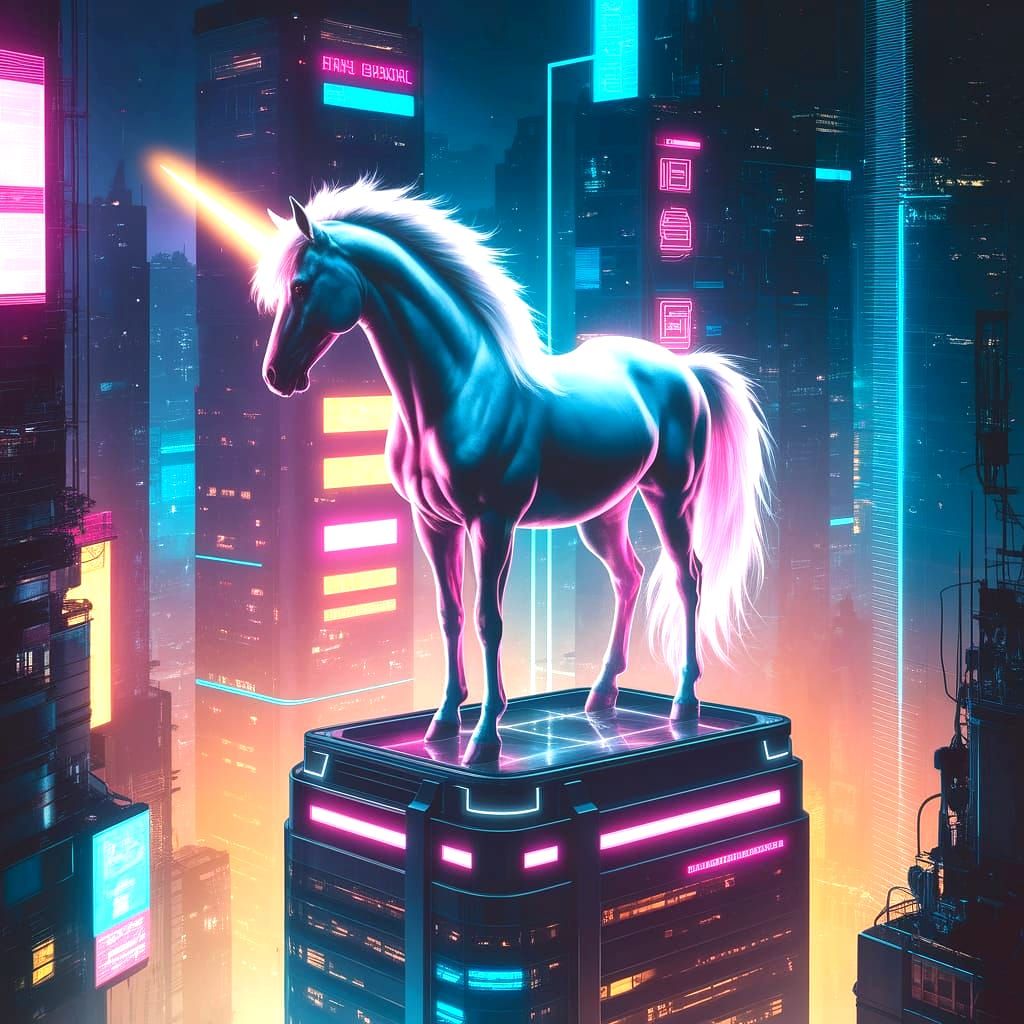 The Cyberpunk Unicorn Dreams.