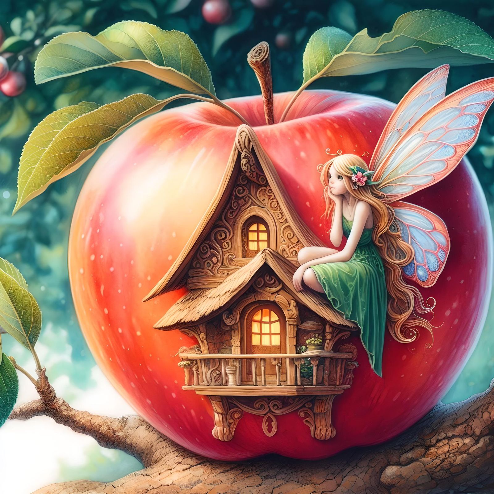 An apple fairy