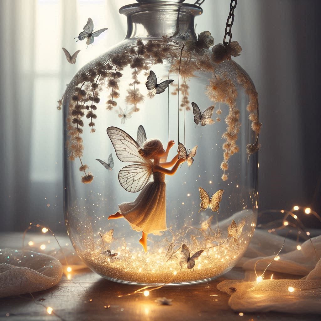 Fireflies in a jar.... or fairies in a jar?