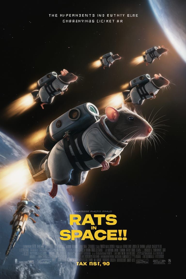 RATS IN SPACE!!……..movie poster…🙀