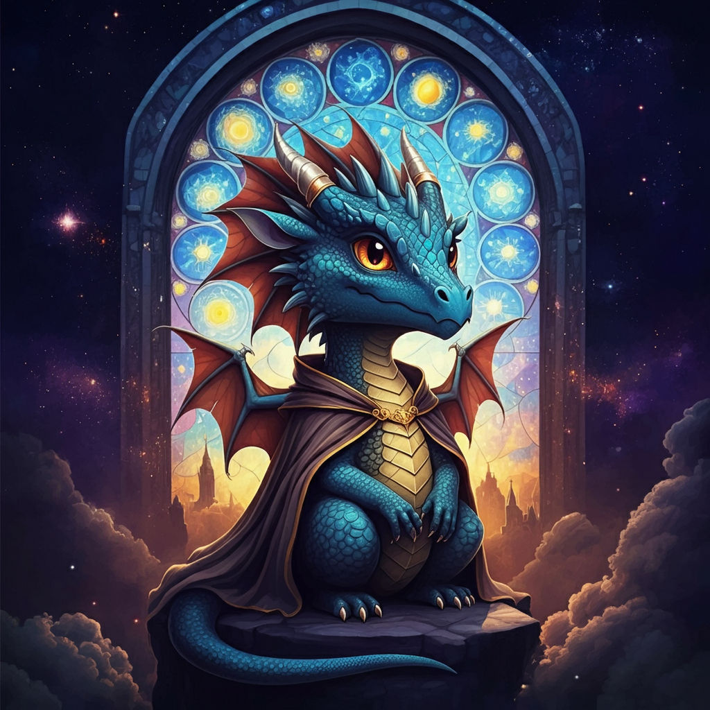 Whimsical dragon