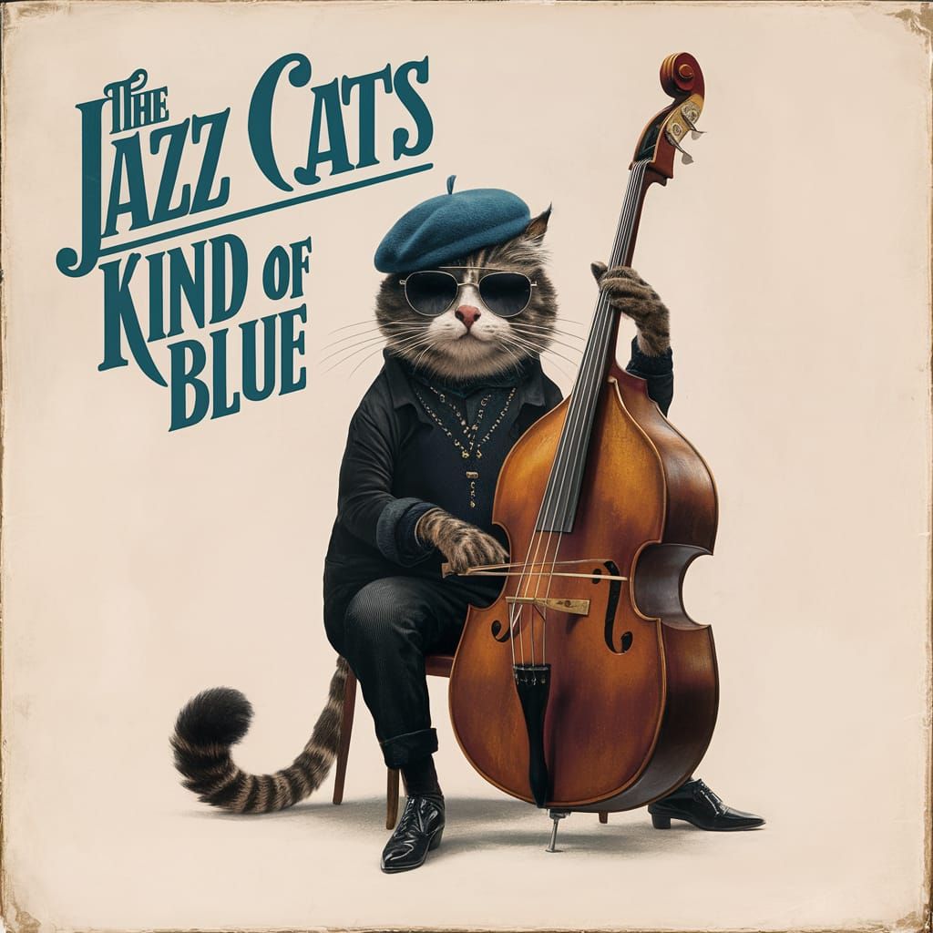 LP Album Cover : The Jazz Cats - Kind Of Blue  by @Ex-Nihilo