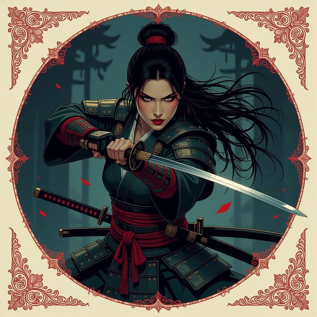  Samhain arrives with autumn to celebrate a masterpiece. Dark fantasy concept art, splash screen art, trending on Artstation, hyperdetailed,...