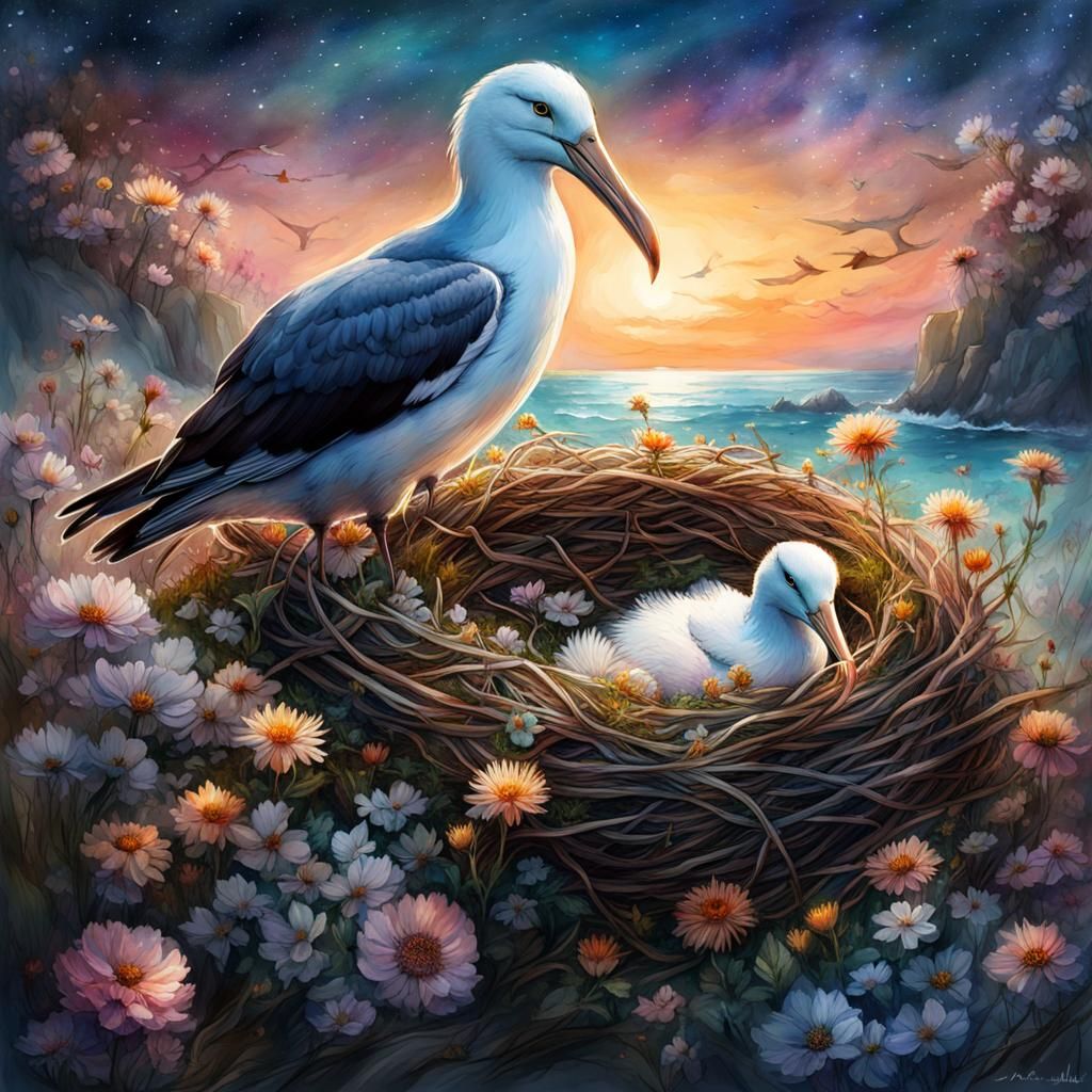 Albatross nest   by @Mr M