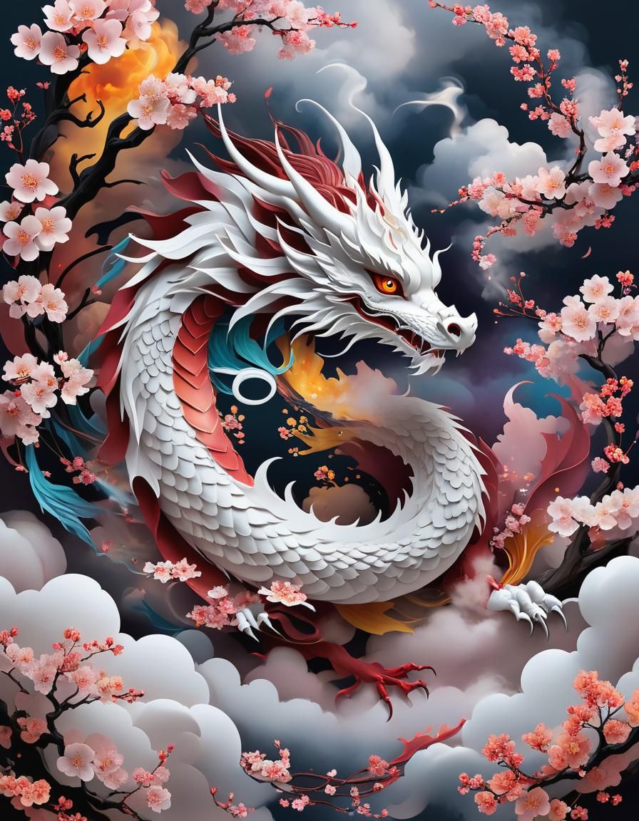 Kirigami Dragon