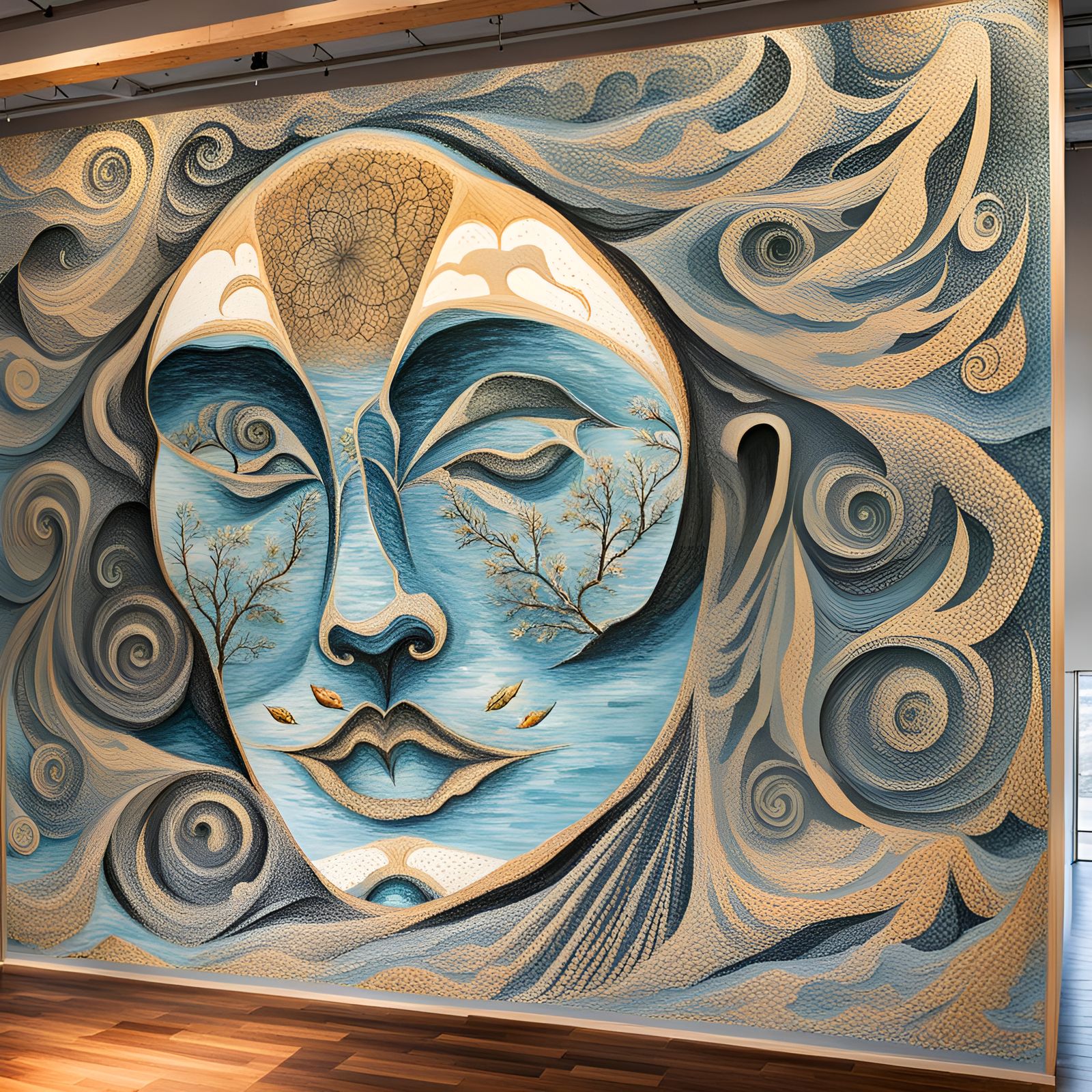 mural on a wall