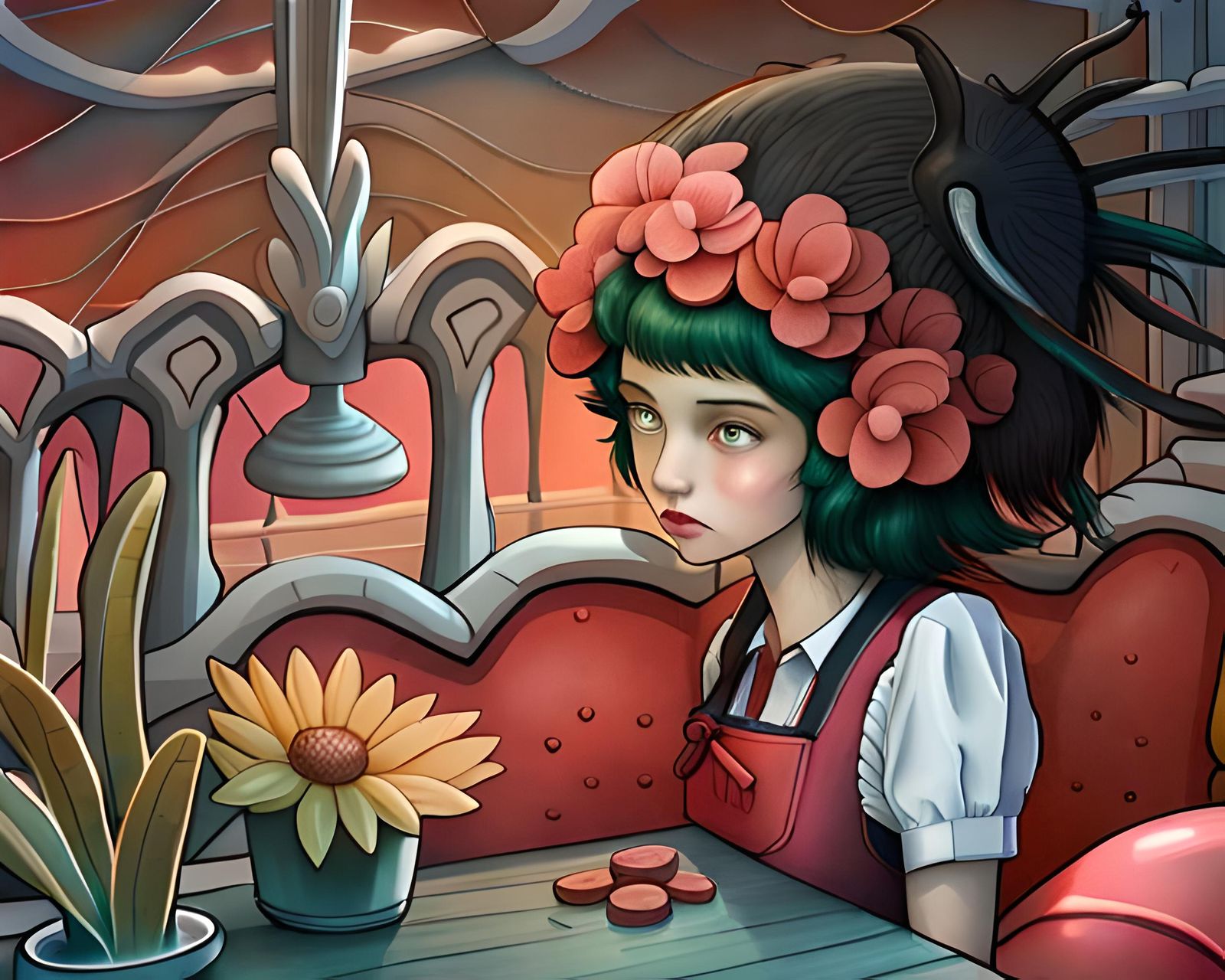 Little Miss Muffett Revisited Series - Triptych