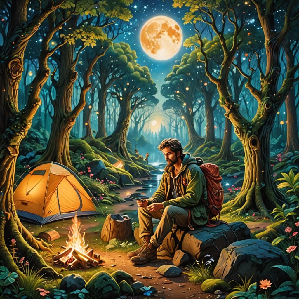 Camping out in an Enchanted Forest  by @Alex Sumner