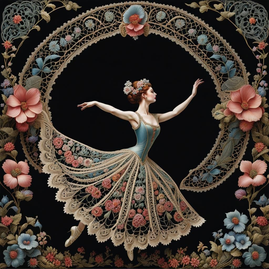 Lace artwork   by @Crystalline