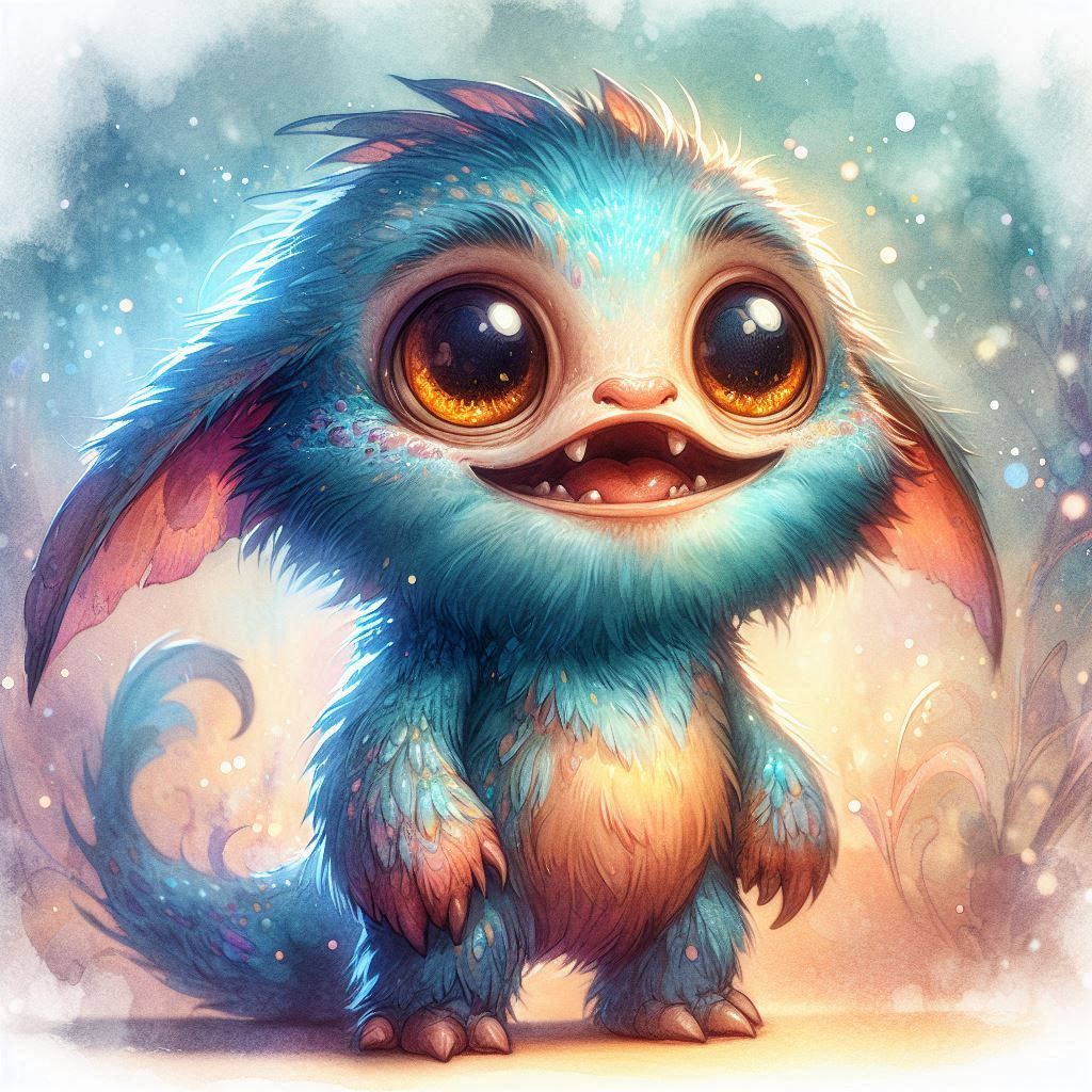 adorable fairy-tale fantasy creature portrait..