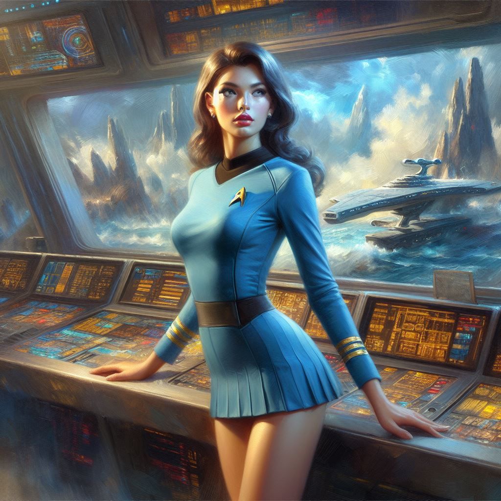 Communications Ensign on the Bridge