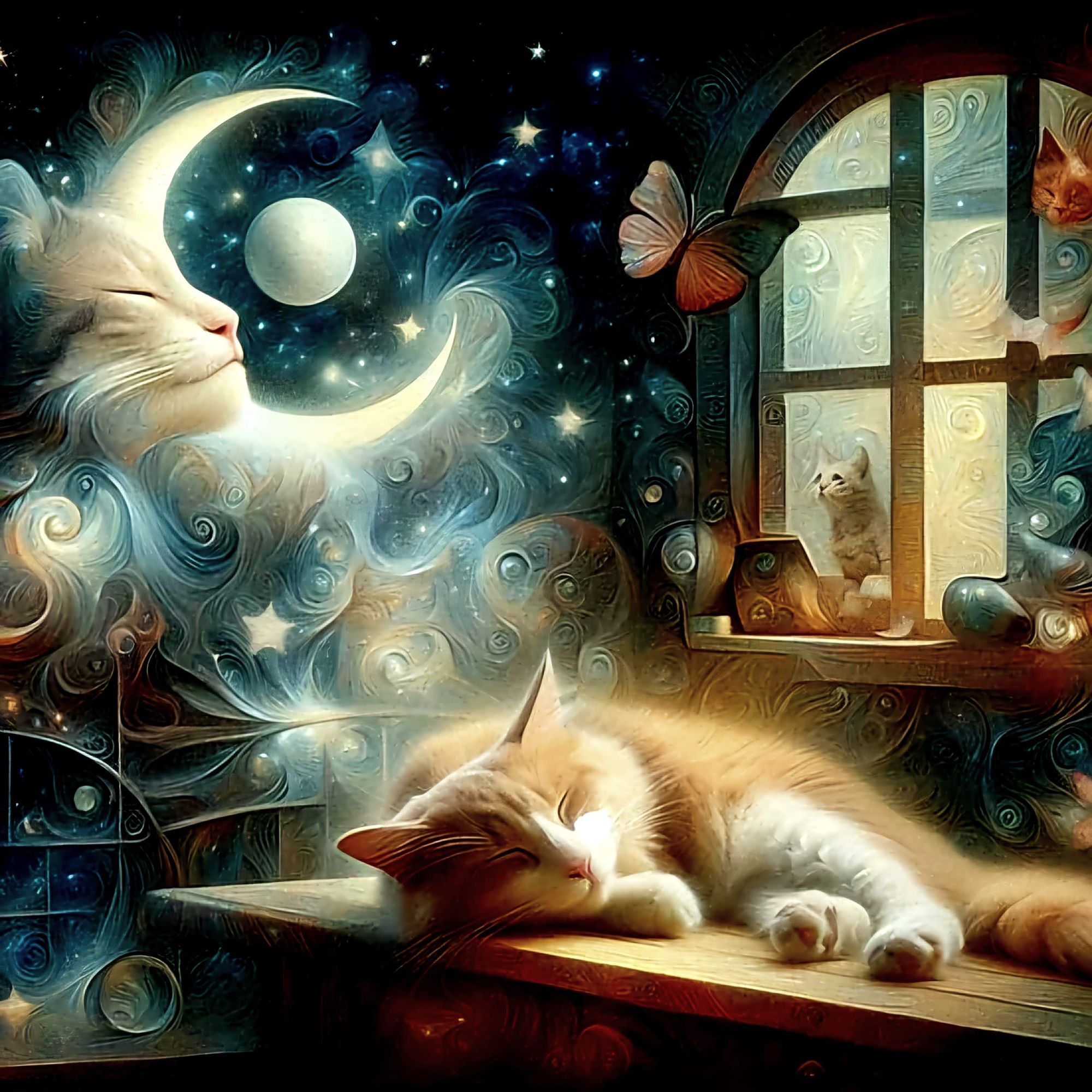 A cat's dream 