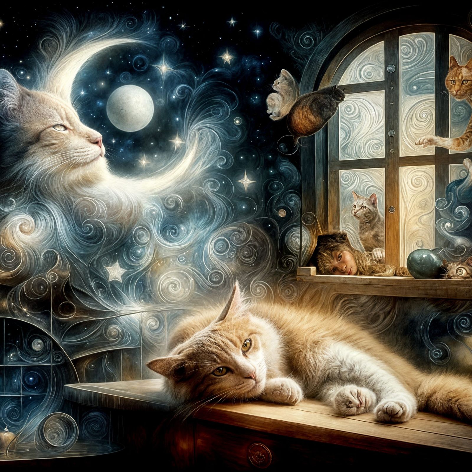 A cat's dream