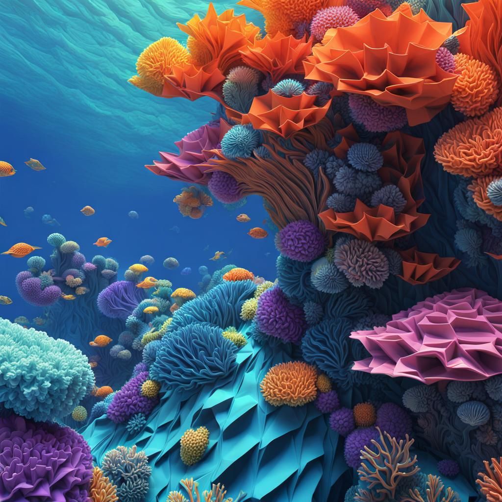 Random creations: mandelbulb coral reef