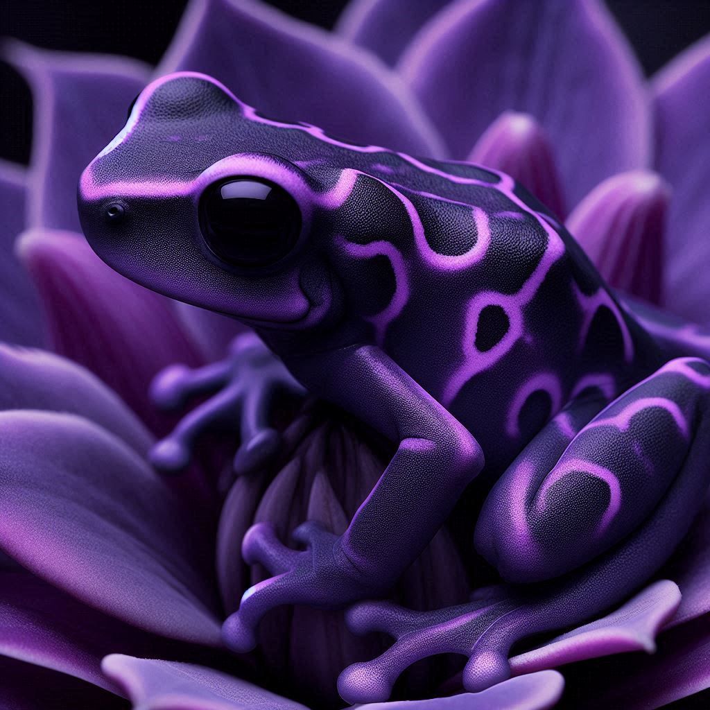 Purple harlequin toad