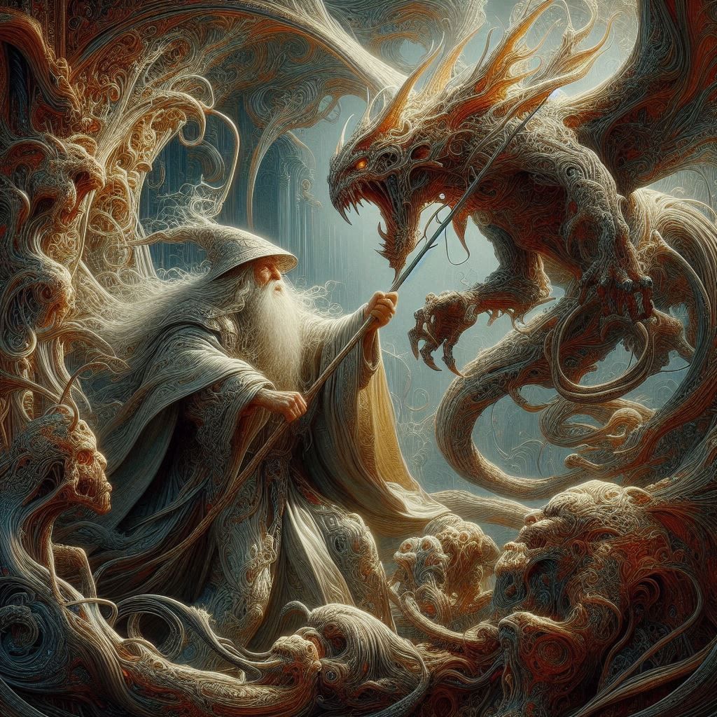 GANDALF BATTLING BALOG 7