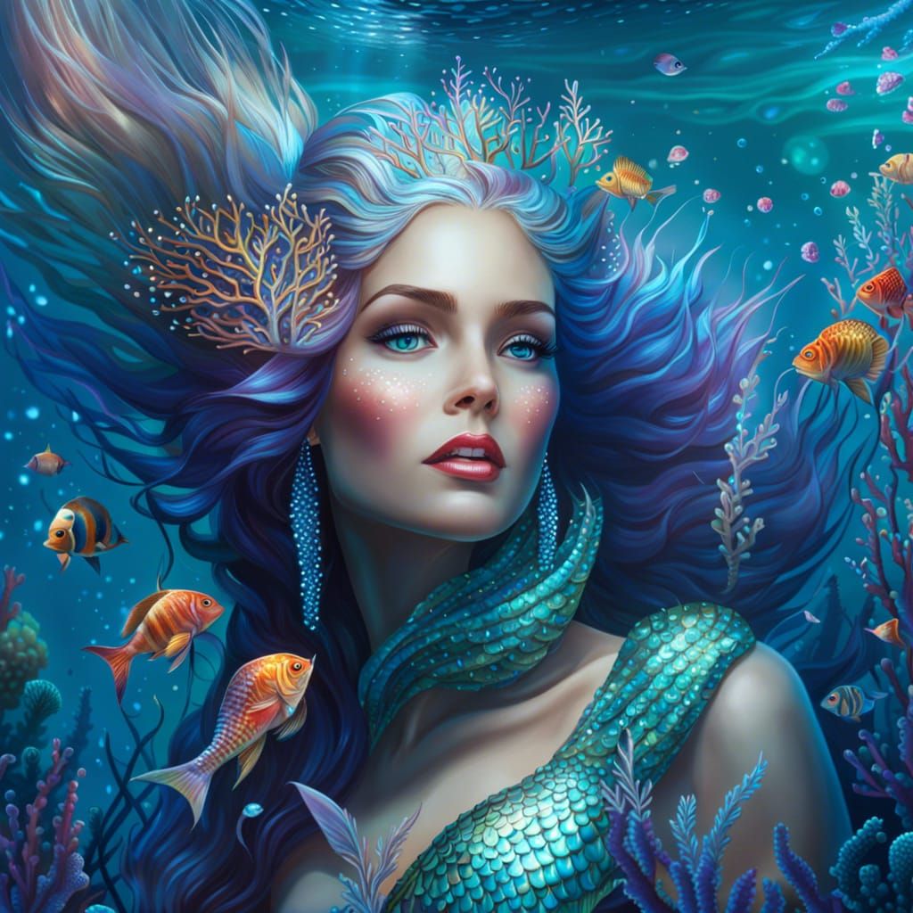 Mermaid - AI Generated Artwork - NightCafe Creator