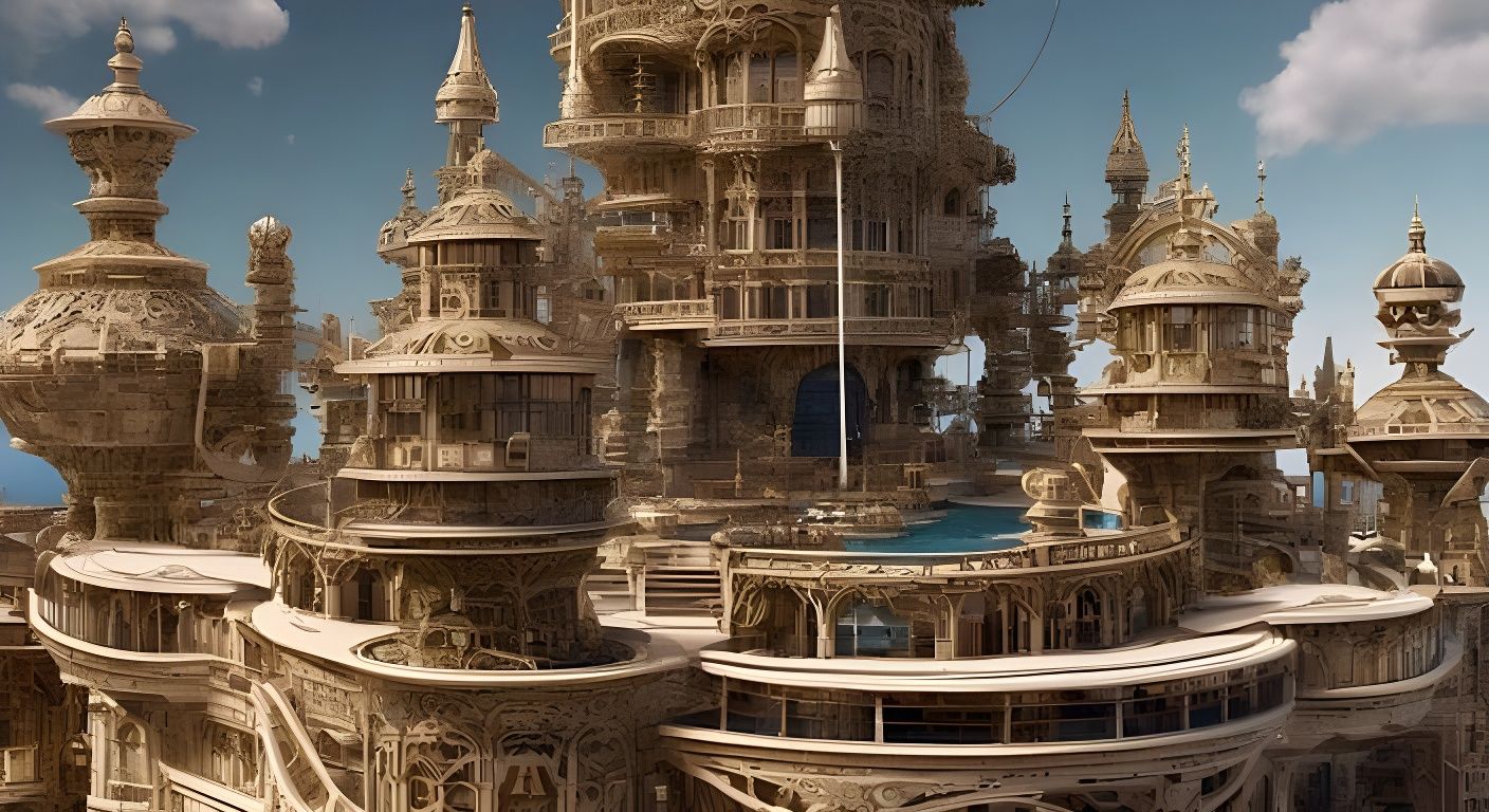 The fabulous floating palaces of the water world of Lysenqwi...