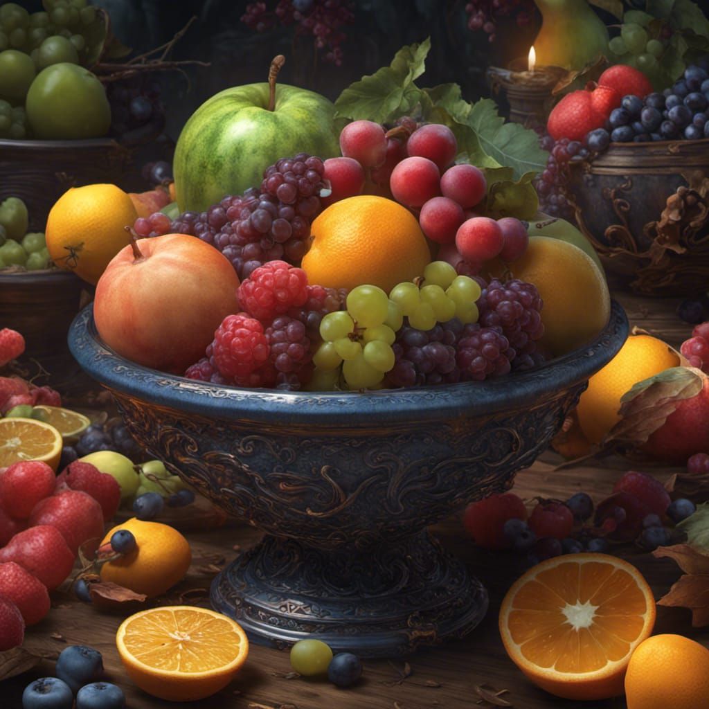 a bowl of fruit  by @WOLFIE