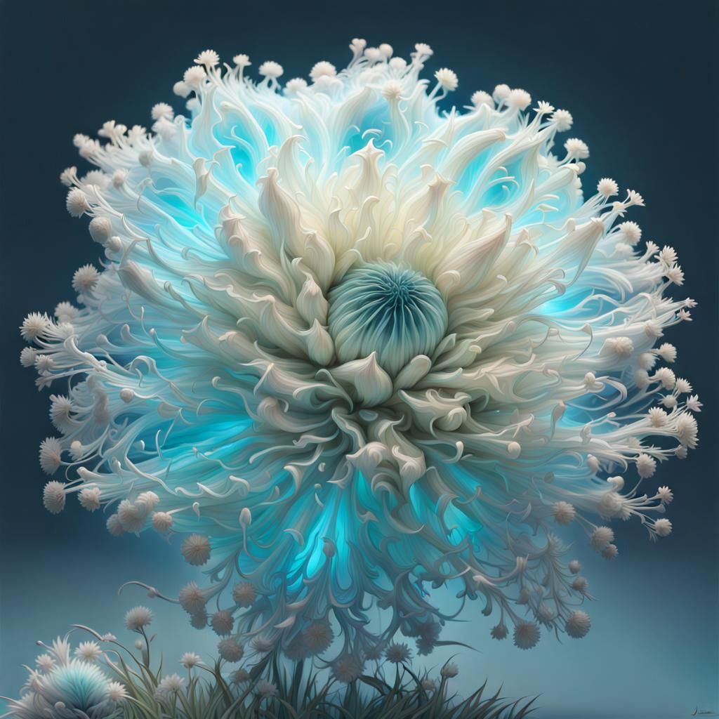 “Big beautiful, fluffy flower   by @Razzmama 