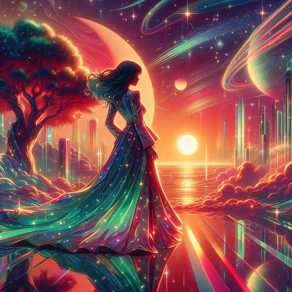 (hajime sorayama: 1.5) 80s retro futurism sci-fi vintage con...