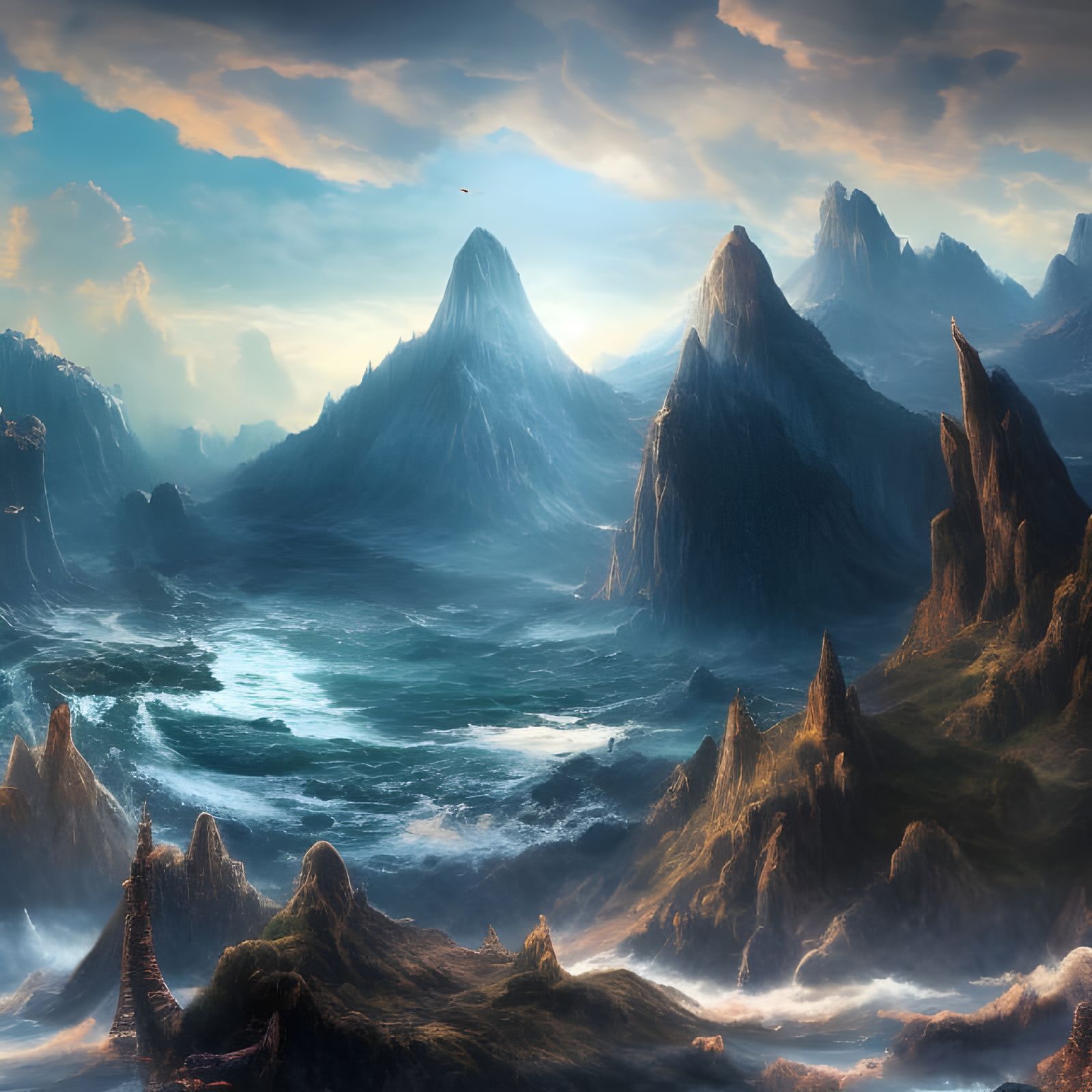 Rocky Seas  by @John Doe